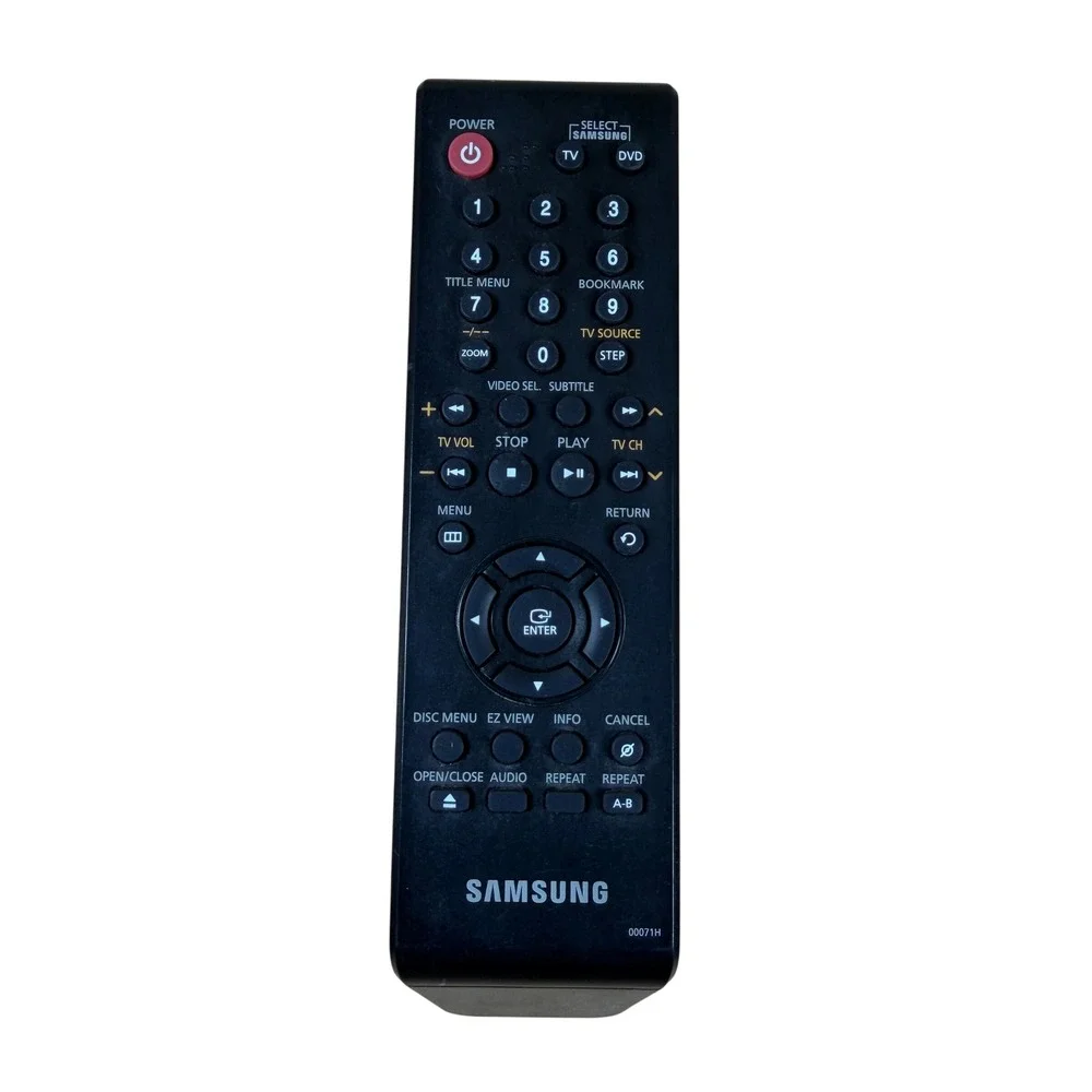 Samsung DVD Player Remote Control 00071H Black Replacement 3592